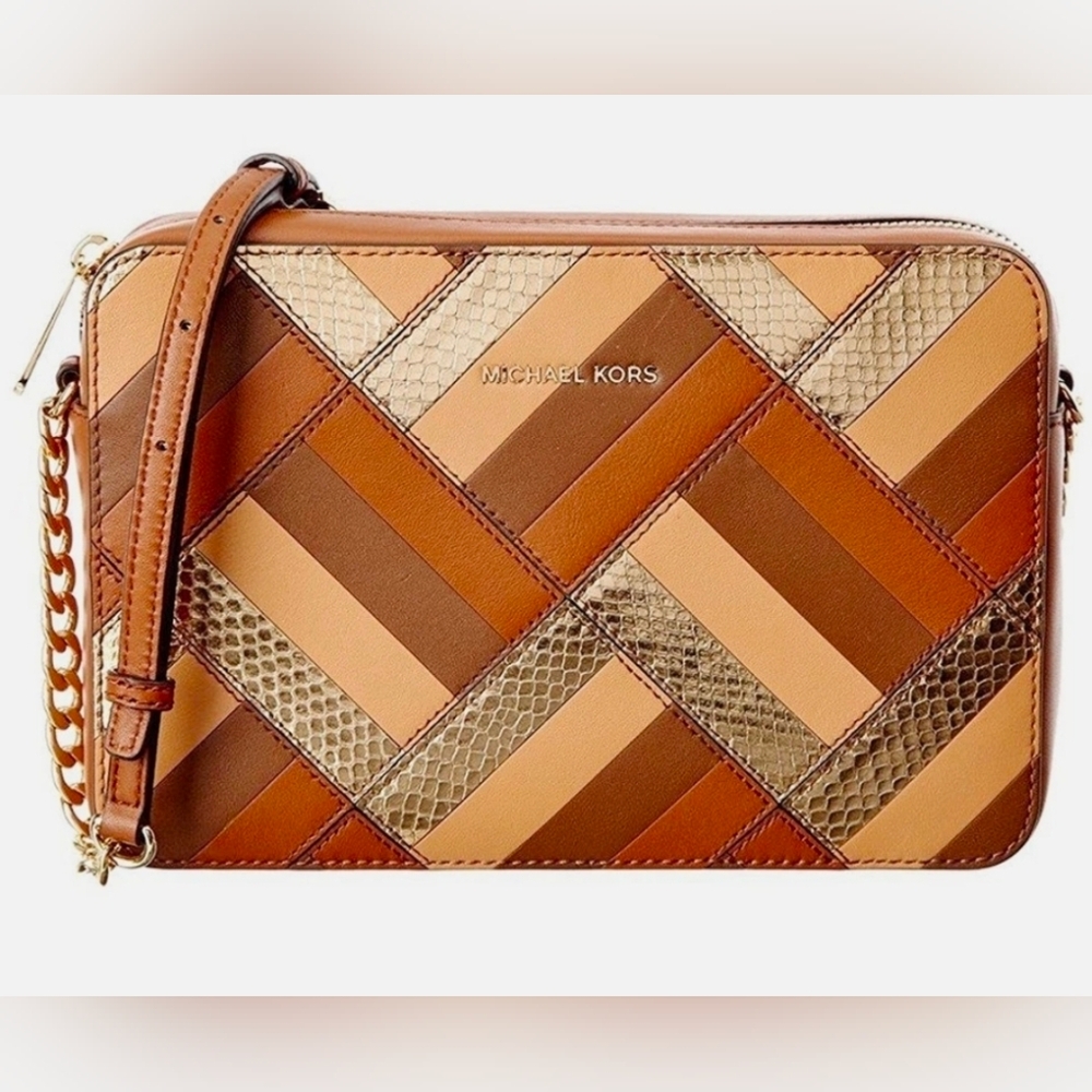 Michael Kors Crossbody - Patchwork Jet Set Travel East West